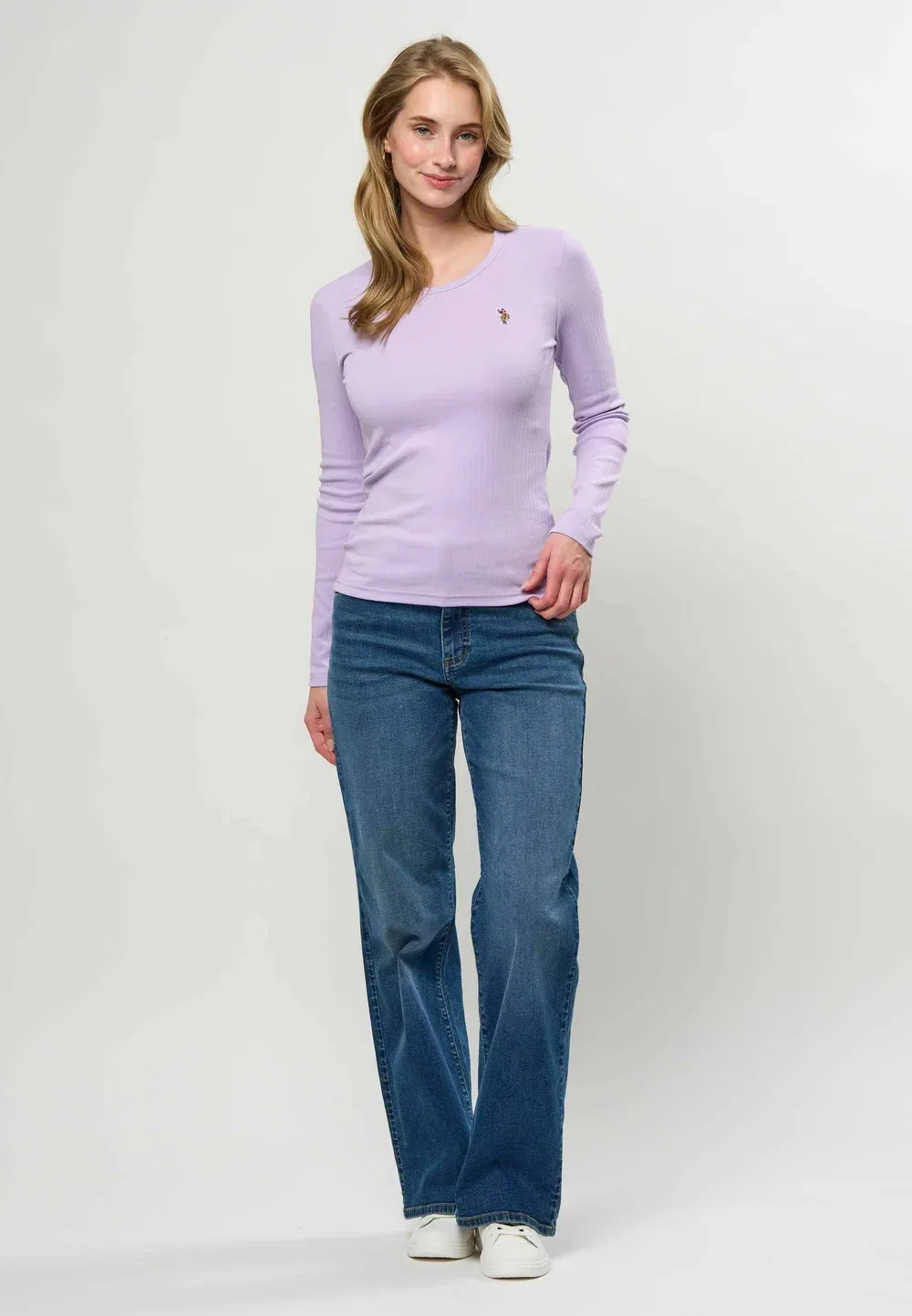 Футболка с длинным рукавом Uwcarlotta - топ с длинным рукавом U.S. Polo Assn., Pastel Lilac — фото 2