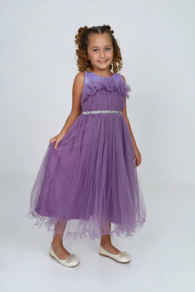 Детское платье для девочек без рукавов Asortix, Lilac