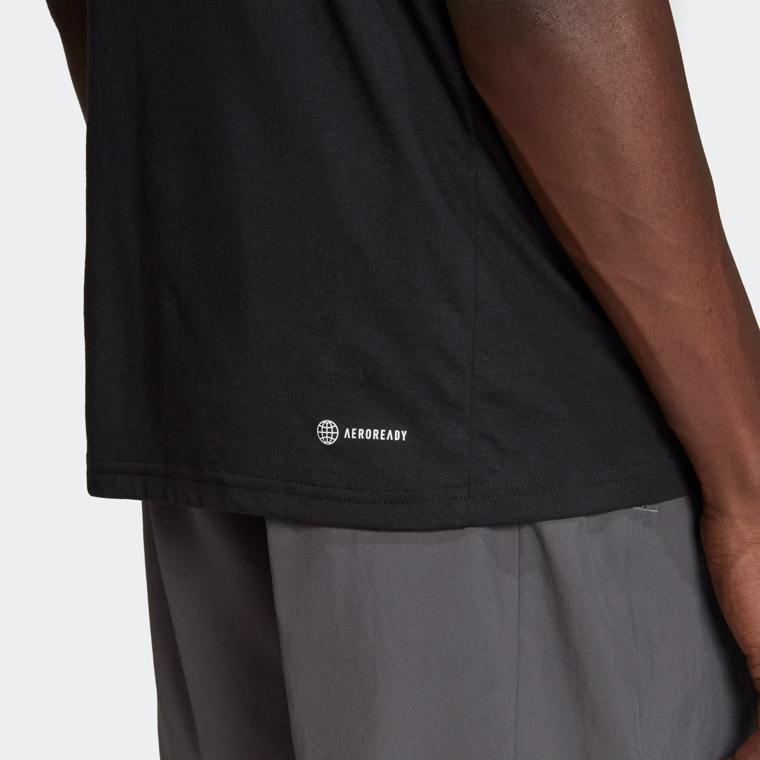 Мужская футболка свободного кроя Adidas Performance, Black/White — фото 4