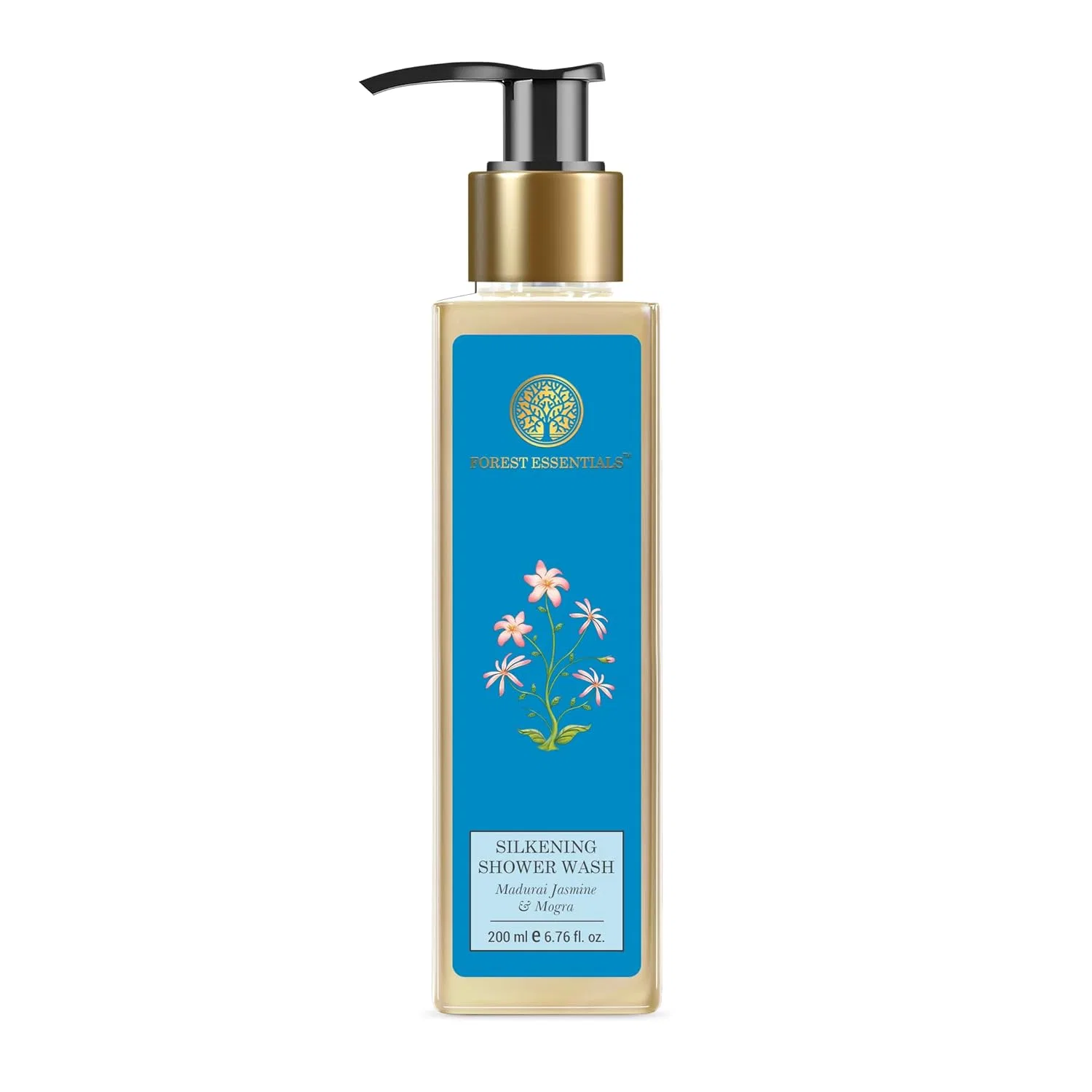 Гель для душа Silkening Shower Wash, Forest Essentials, 200 мл, Madurai Jasmine & Mogra