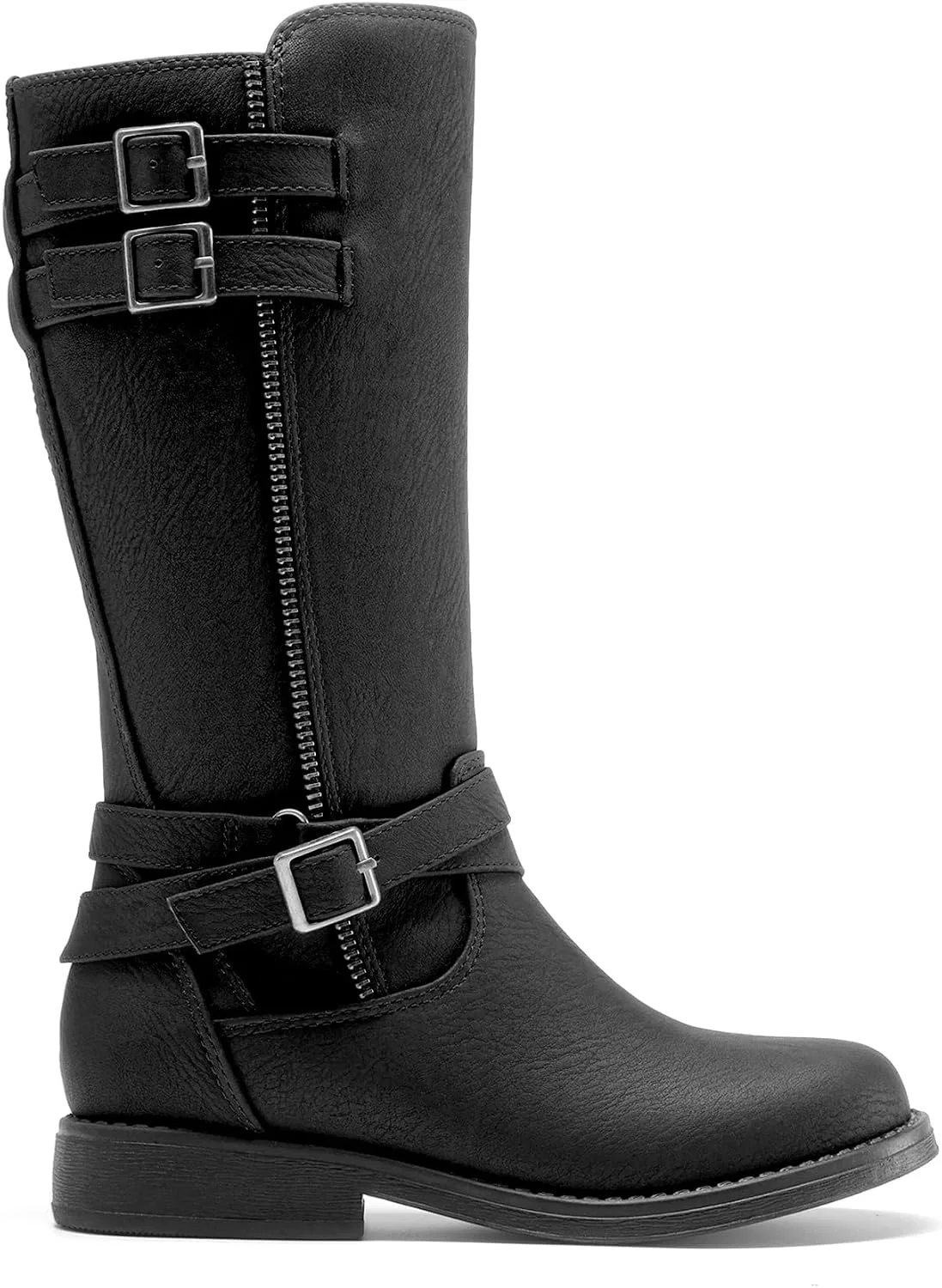 Детские сапоги для девочек с высоким голенищем DREAM PAIRS, Black-Nubuck — фото 2