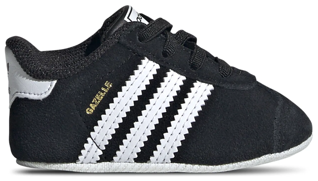 Кроссовки для мальчиков Gazelle Crib Adidas, цвет White/Black/White