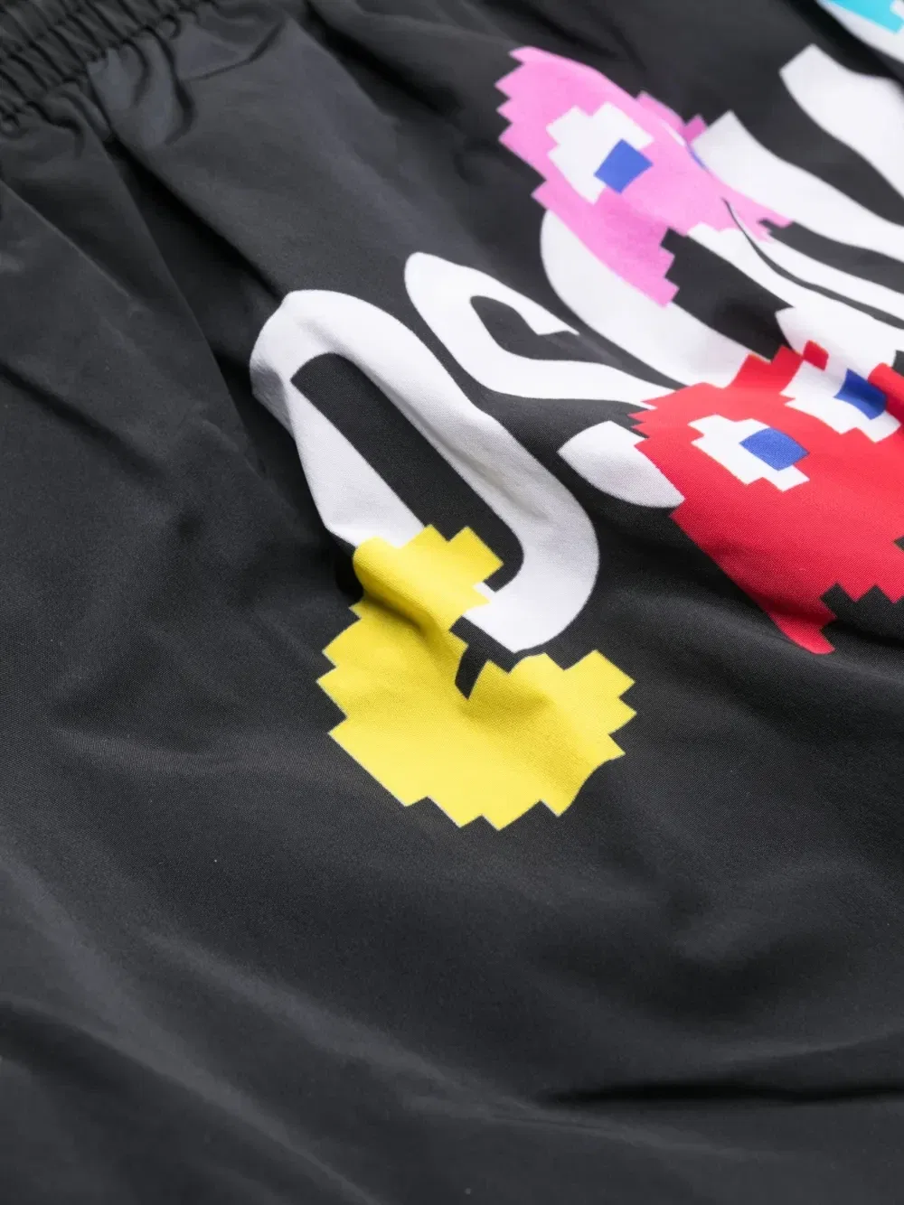 Плавки-шорты с логотипом из коллаборации с Pac-Man Dsquared2, черный — фото 3