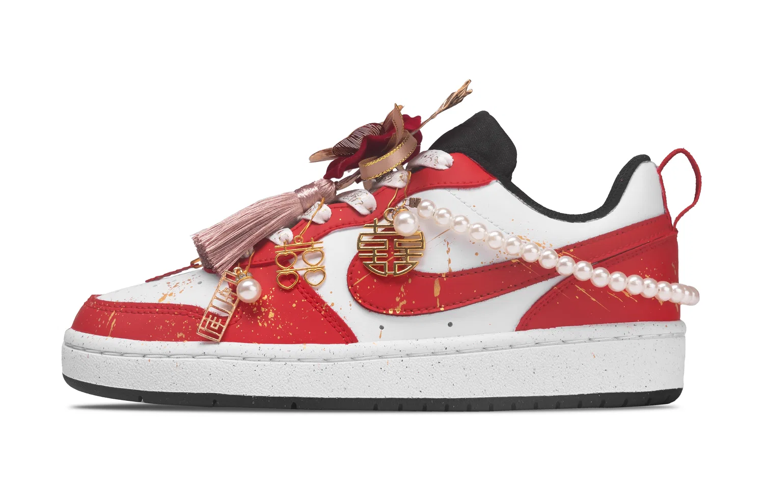 Детские скейтборд-кеды Nike Court Borough Low Top, Красный