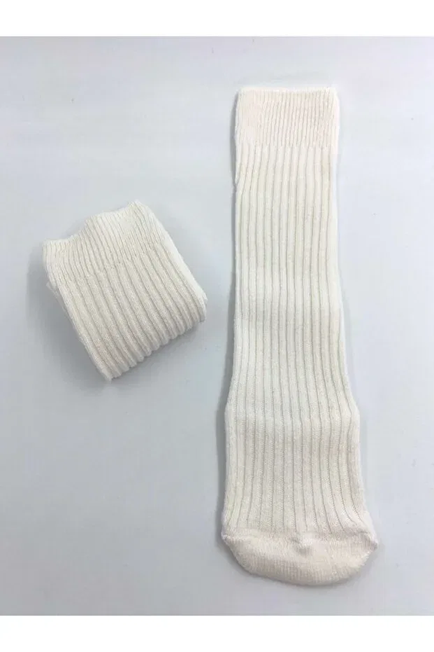 Детские носки для девочек хлопковые Basics Burcu Atölye, White — фото 2