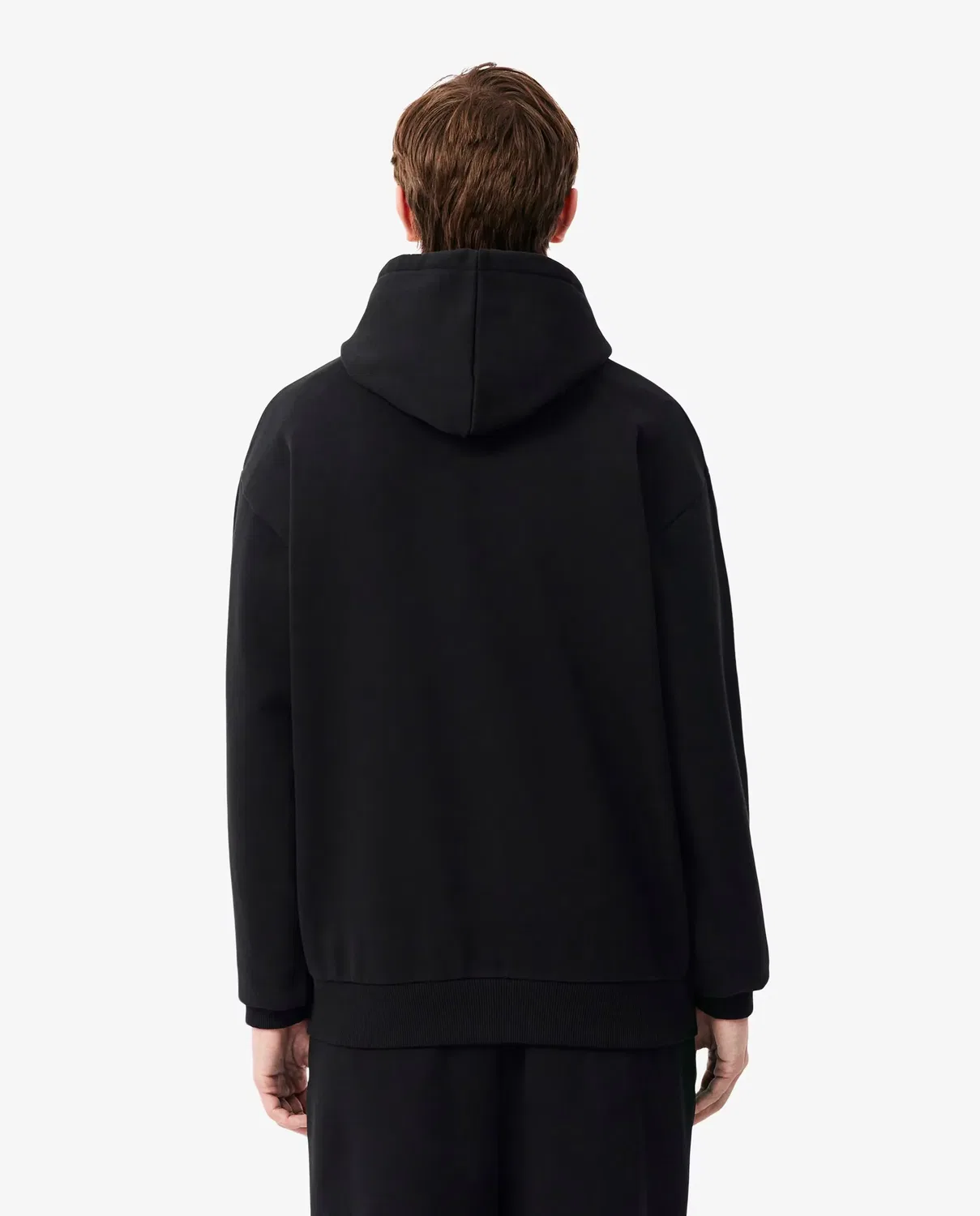 Мужская худи Lacoste с капюшоном из футера, Negro — фото 2