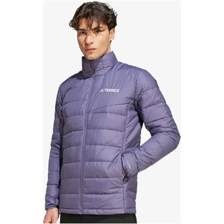 Мужская куртка с пуховым наполнителем JZ9965 mt Down Jacket adidas, Синий — фото 2