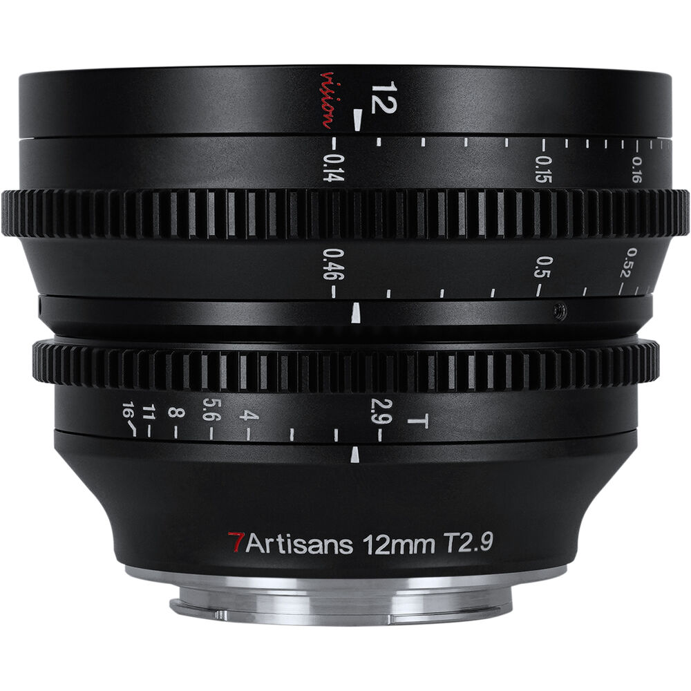 

Кинообъектив 7Artisans 12mm T2.9 Vision Cine Lens, Micro 4/3 Mount, черный