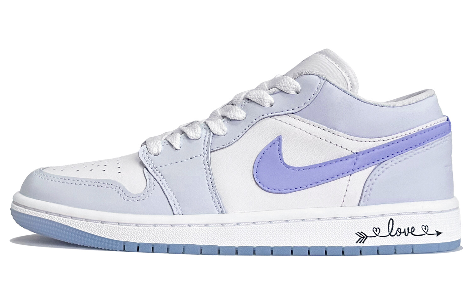 

Кроссовки Air Jordan 1 Vintage Basketball Shoes Women's Low-top Purple, фиолетовый