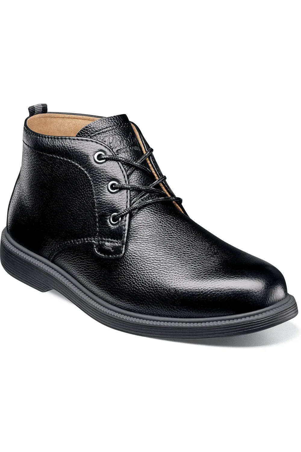 Детские ботинки чакка на шнуровке Supacush Jr Chukka Boot Florsheim, Black Tumble