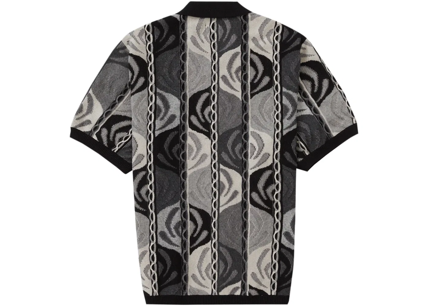 Мужская рубашка-поло текстурированная с застежкой-молнией Supreme Polo, Black — фото 2