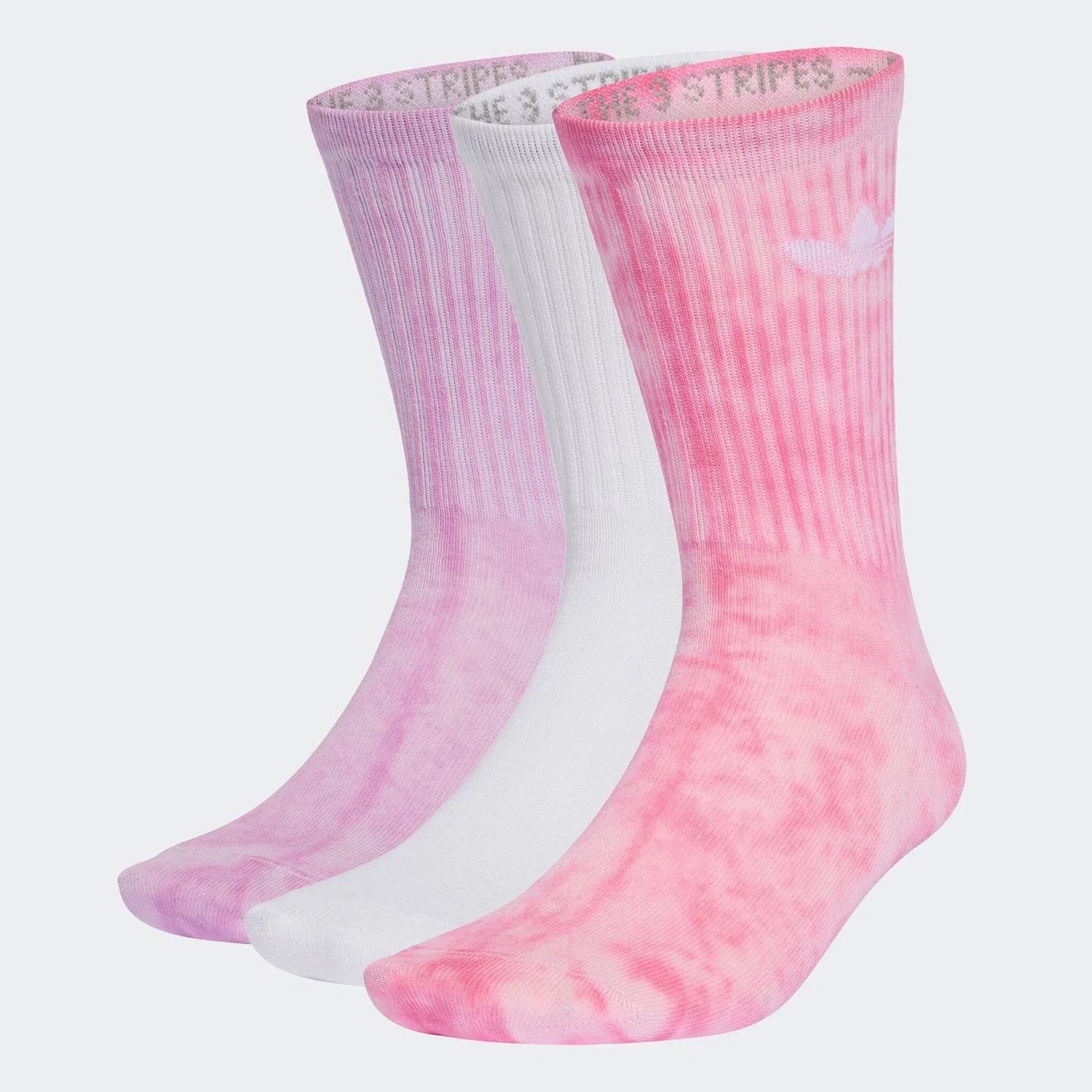 Мужские спортивные носки с батиком Adidas Originals, Bliss Pink / Bliss Lilac / White