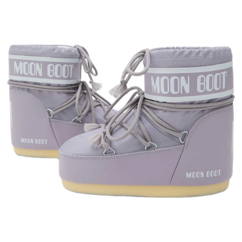 Детские ботинки для мальчиков с принтом Icon Low Nylon Moon Boot, Blue — фото 2