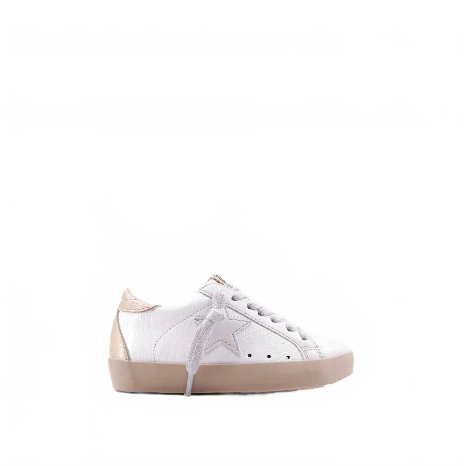 Детские кроссовки с декором Paula Sneaker SHU SHOP, Bone Lizard