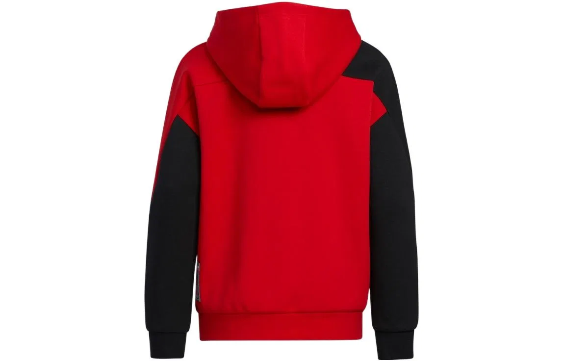 Детский спортивный комплект для мальчиков с принтом Adidas, Red Black — фото 4