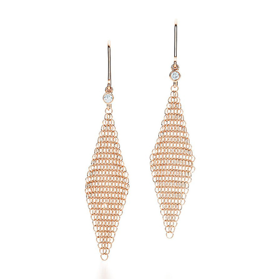 

Серьги Tiffany & Co. Elsa Peretti Mesh, золото