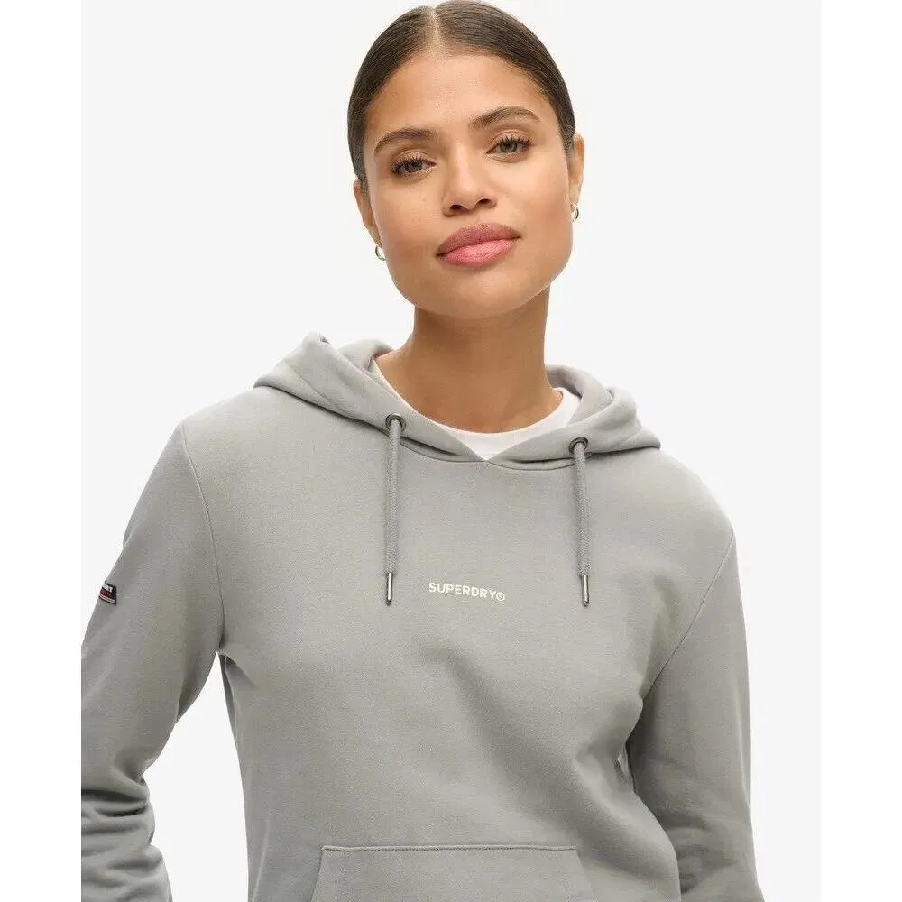 Женское худи с капюшоном и длинным рукавом Superdry, Grau — фото 4