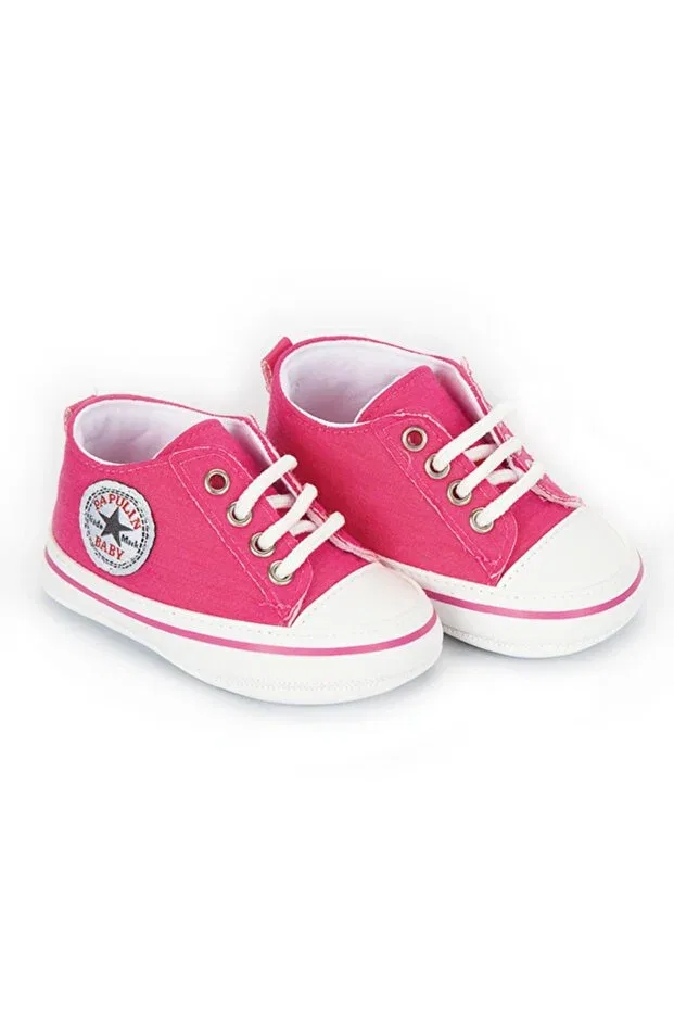 Детские пинетки для новорожденных хлопковые с моделью Newborn baby booties Baby Pattini, Fuchsia