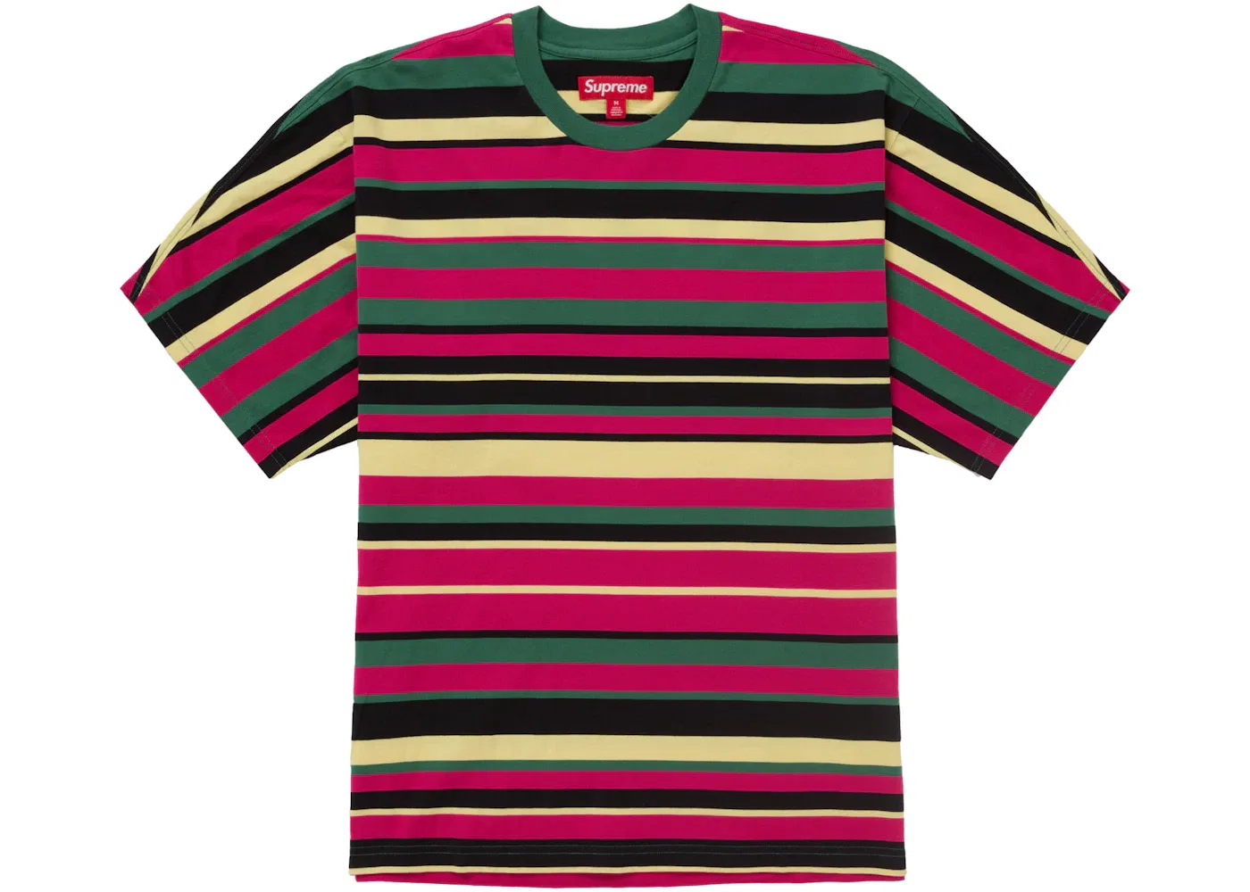 Мужская футболка с принтом Supreme Intarsia S/S Top (SS25), Stripe — фото 2