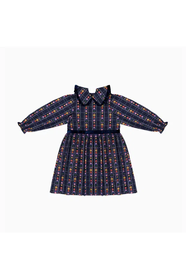 Детское платье для девочек хлопковое Gigipop, Navy Blue — фото 4
