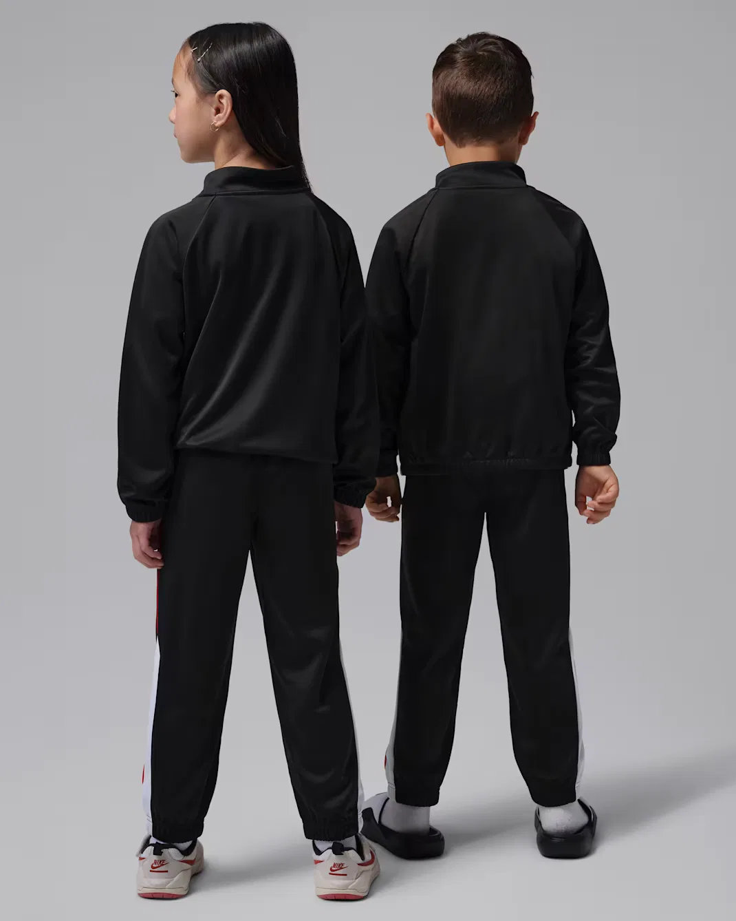 Little Kids' Colorblock 2-Piece Tricot Piping Set Jordan, Black — фото 2