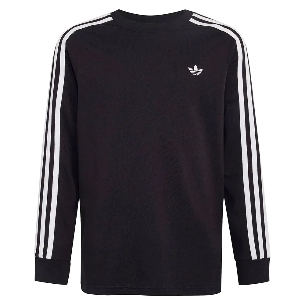 Футболка с длинным рукавом 3 Stripe Adidas Originals, черный — фото 3