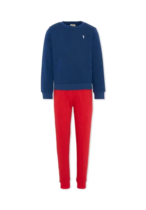 Комплект из брюк и кофты с хлопком, Set Tru Trussardi Junior, синий