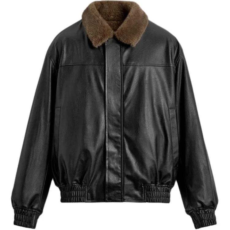Мужская куртка с лацканами, двусторонняя, Black, ZARA