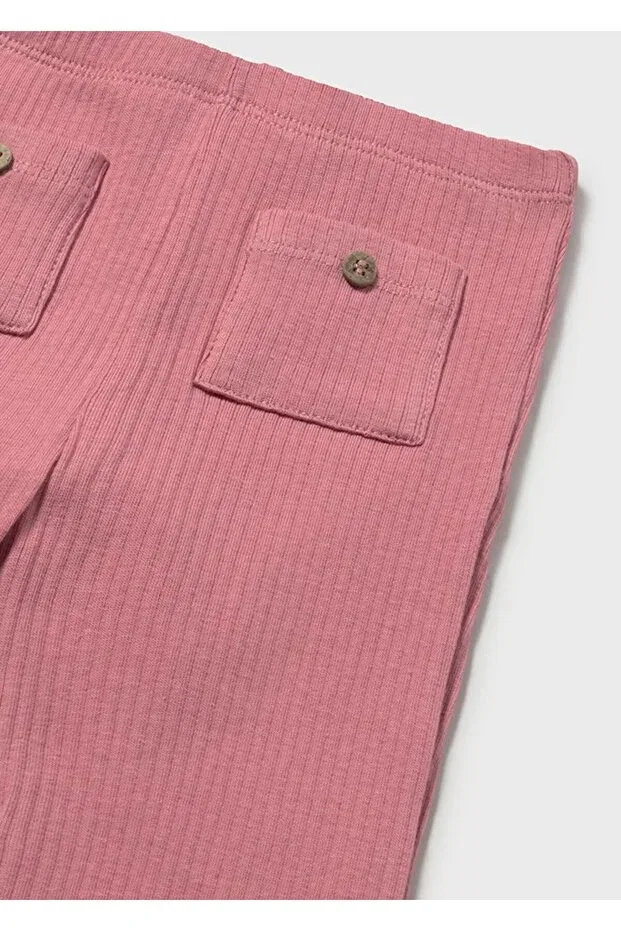 Детские леггинсы для девочек ribbed wide leg Mayoral, Pink — фото 3