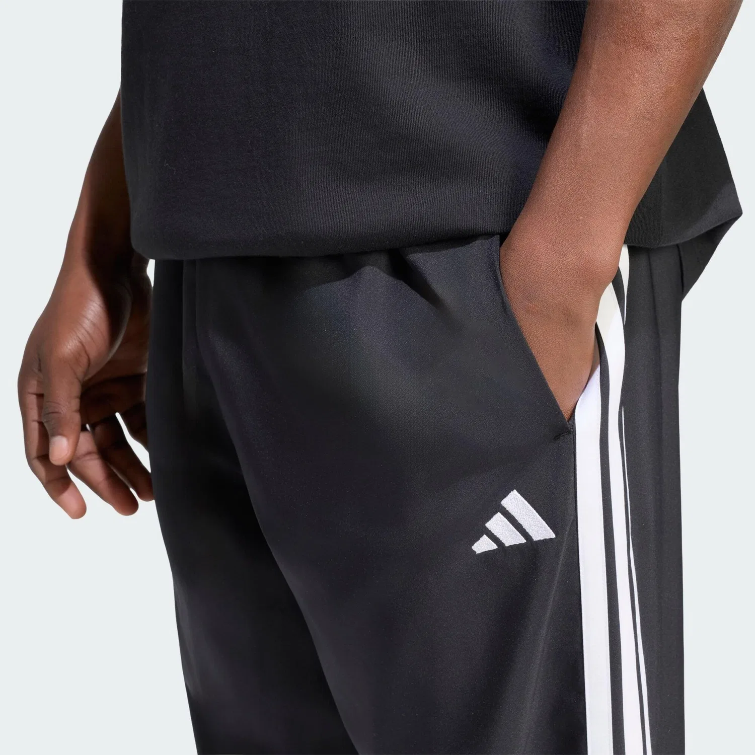 Мужские спортивные брюки с 3-полосным дизайном Stanford Lite Adidas, Schwarz Weiss — фото 4