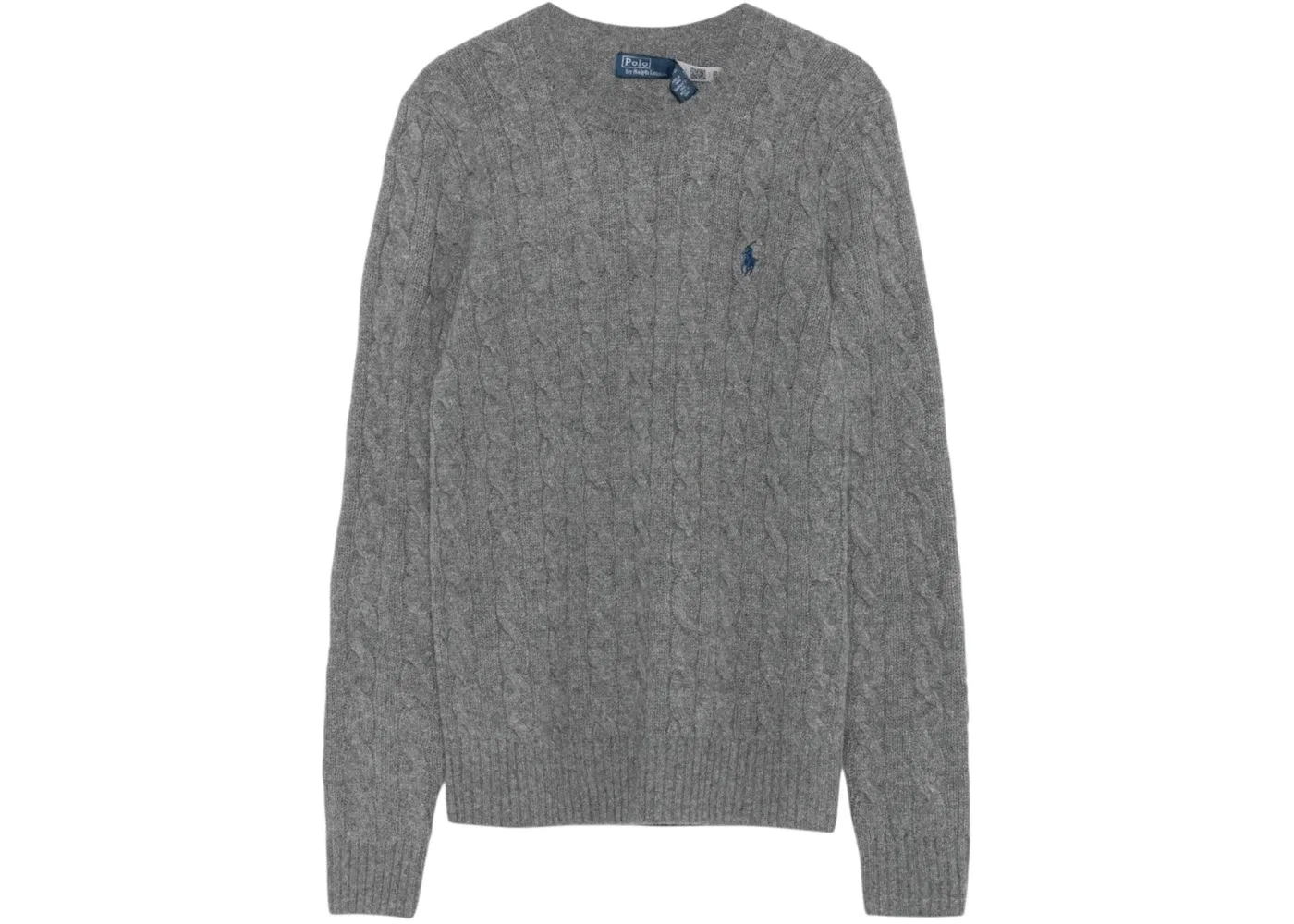 Женский пуловер с воротником и длинным рукавом Sweater Polo Ralph Lauren, Battalion Grey Heather