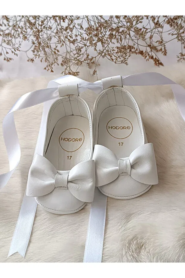 Детские лоферы для малышей с принтом Perla Hodore, Matte White — фото 4