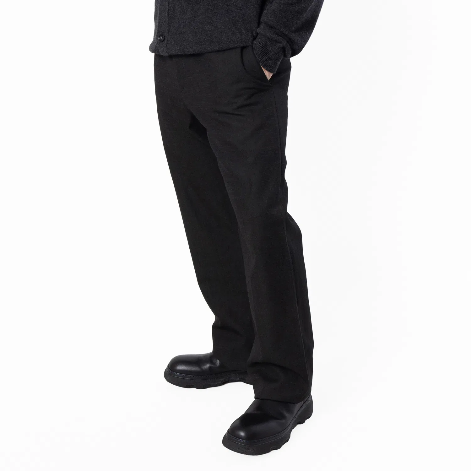 Брюки из шерсти и льна Wool Linen Blend Trousers Burberry, Heap — фото 4