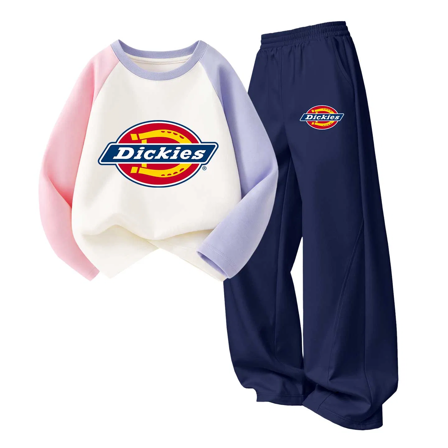 Детский спортивный комплект с логотипом S Logo Rose Purple+S Logo Navy Blue, Dickies — фото 4