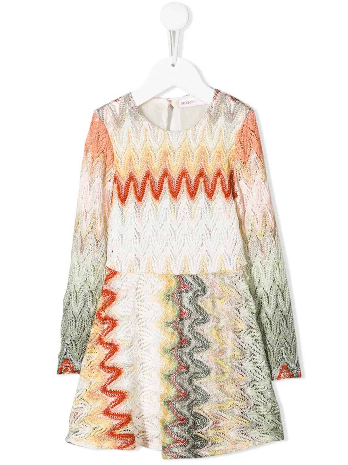 Missoni Платье со спиральным узором экрю