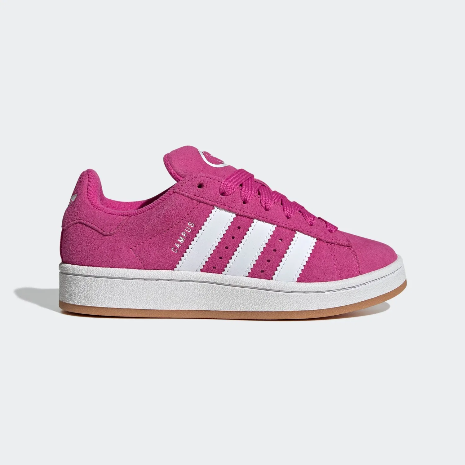 Детские кроссовки с ретро-дизайном Campus 00s Adidas Originals, Semi Lucid Fuchsia / Cloud White / Gum 2 — фото 2