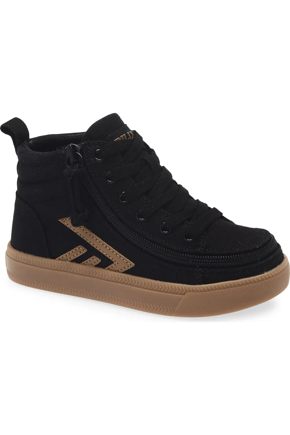 Детские кроссовки низкие с молнией Billy CS BILLY Footwear, Black/Gum