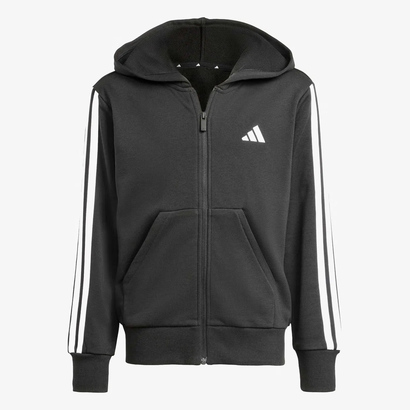 Худи на молнии с полной застежкой Essentials Adidas, черный