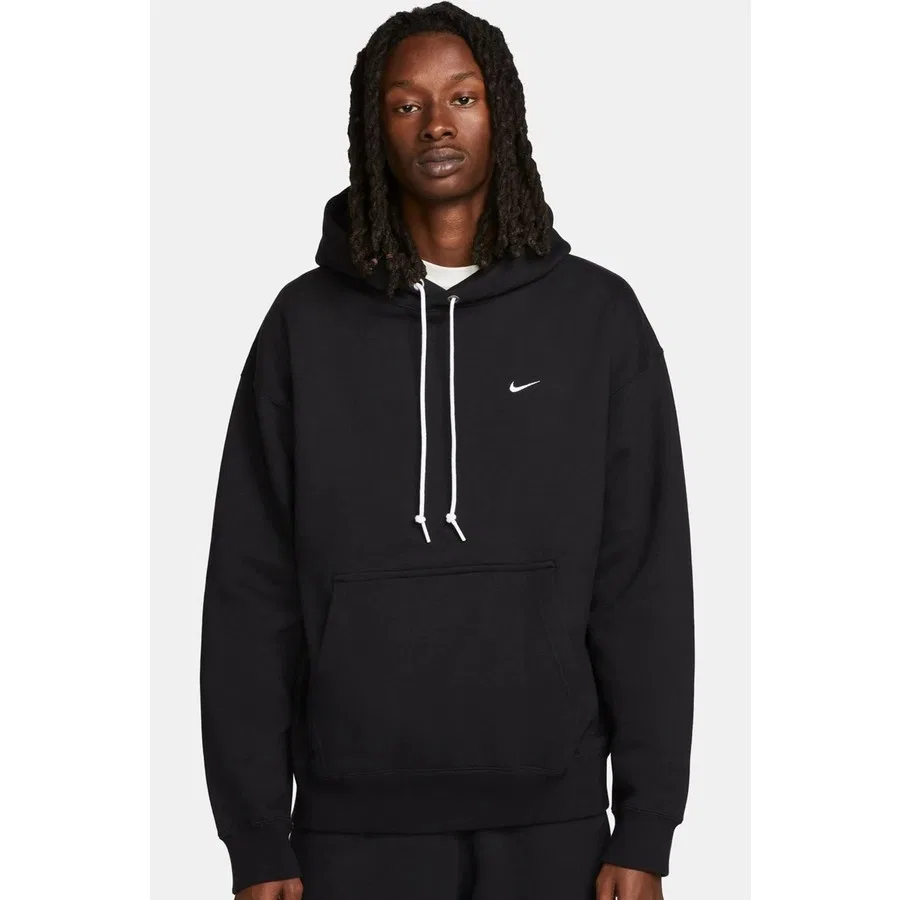 Мужской свитшот с капюшоном и флисовой подкладкой Solo Swoosh Nike, Черный