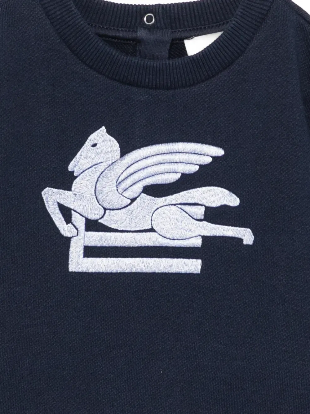 Толстовка с вышивкой в виде Пегаса Etro Kids, синий — фото 3