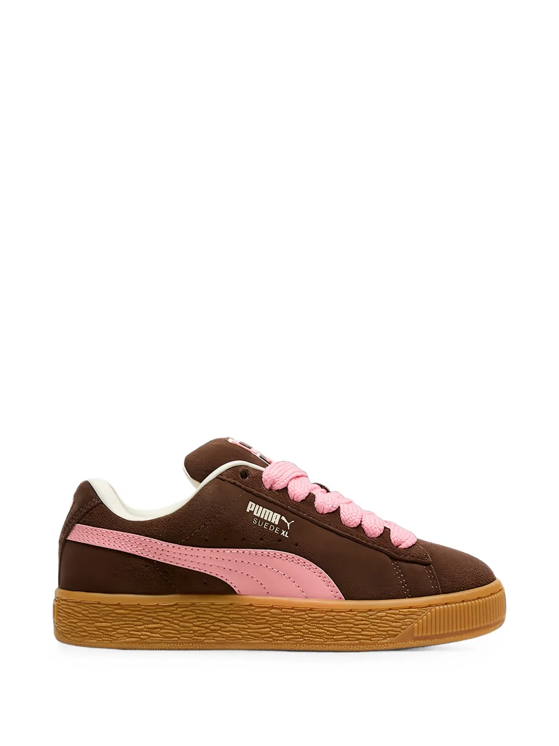 Кроссовки Suede XL из коричневой замши PUMA, коричневый — фото 2