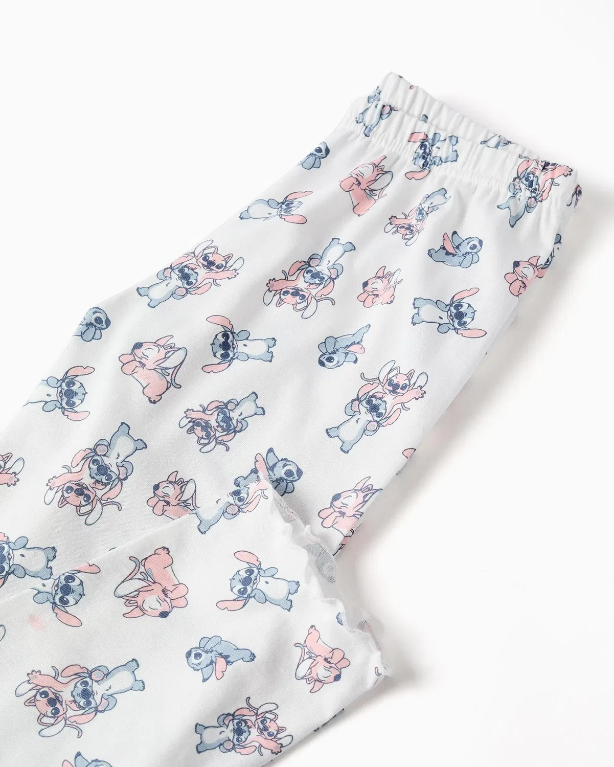 Детская пижама для девочек хлопковая с принтом Stitch y Angel Zippy, Azul Claro — фото 4