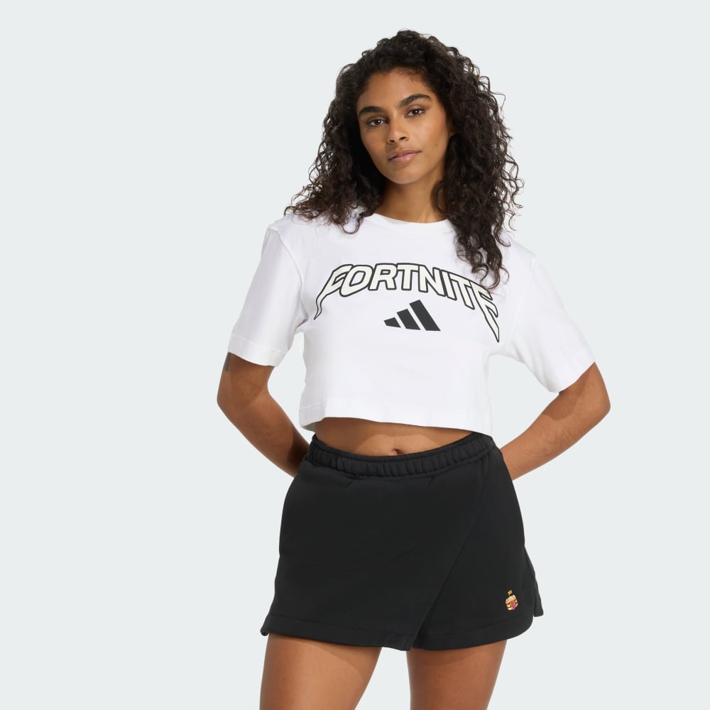 

Футболка Adidas x Fortnite Crop Tee, белый