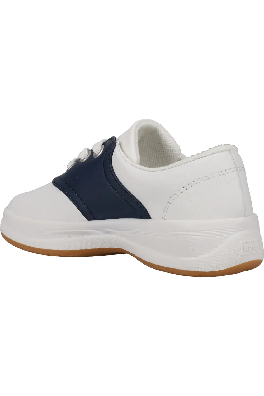 Детские кеды на шнуровке School Days Keds, белый/темно-синий — фото 2