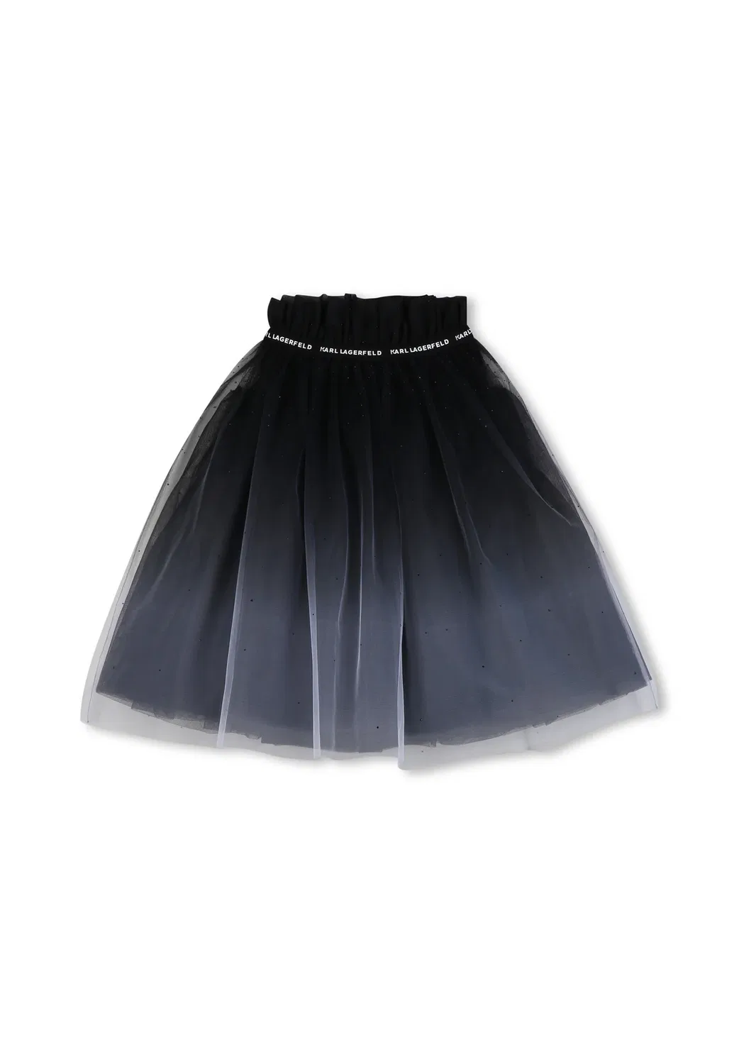 Юбка - юбка А-силуэта Karl Lagerfeld Kids, White Black — фото 3