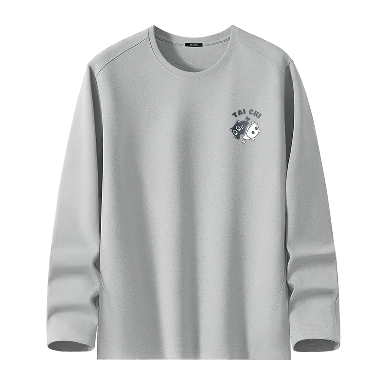 Детская футболка с принтом Quick Dry Sports MINISO, Light Gray (Tai Chi Cat Chest Logo)