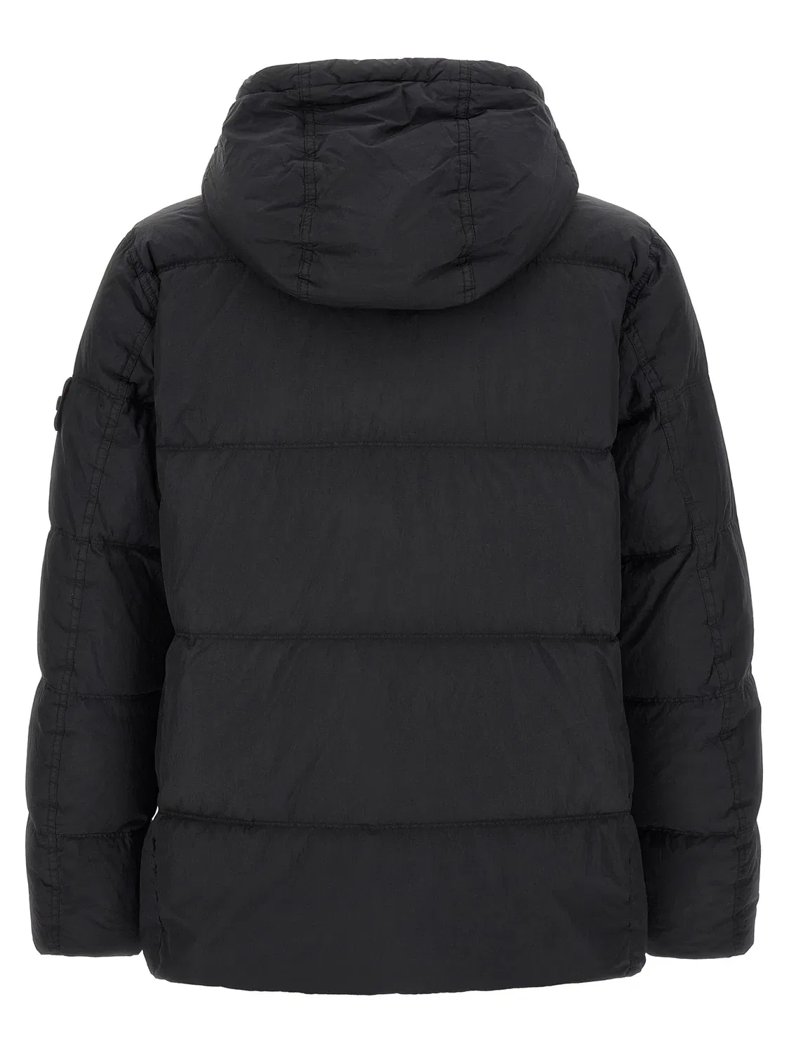 Пуховик с эффектом рюшей Stone Island, синий — фото 2