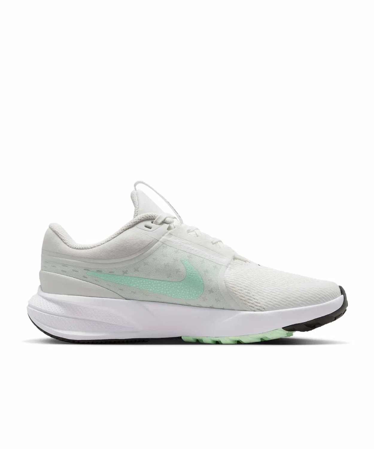 Детские кроссовки с низким профилем, легкие, с брендовым логотипом, Nike Star Runner 5 NIKE, Summit White/Black/Barely Green/Arctic Green — фото 3