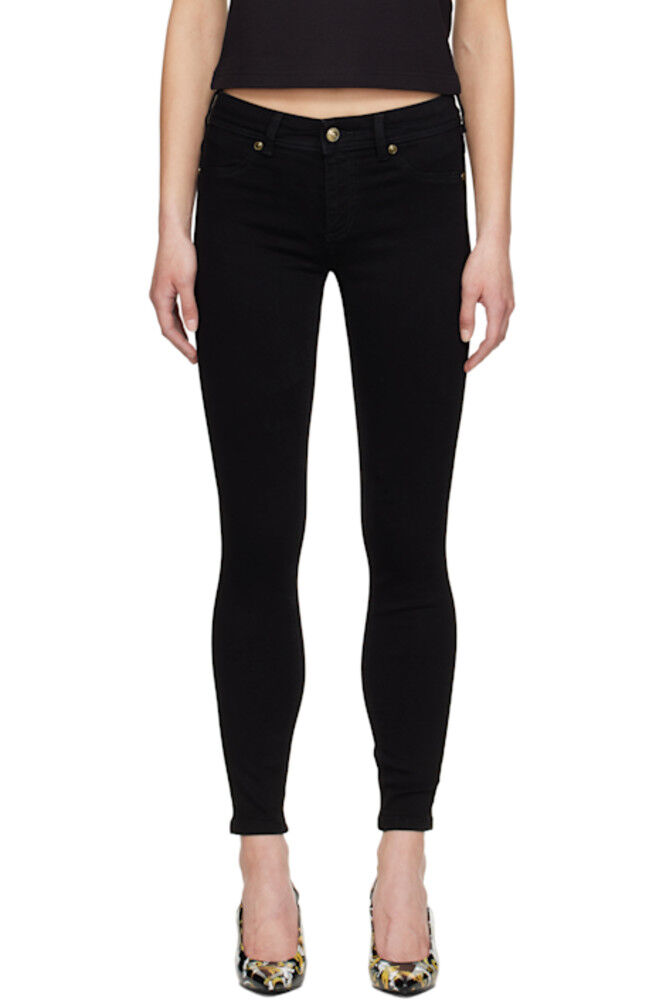 

Черные джинсы Jegging Versace Jeans Couture