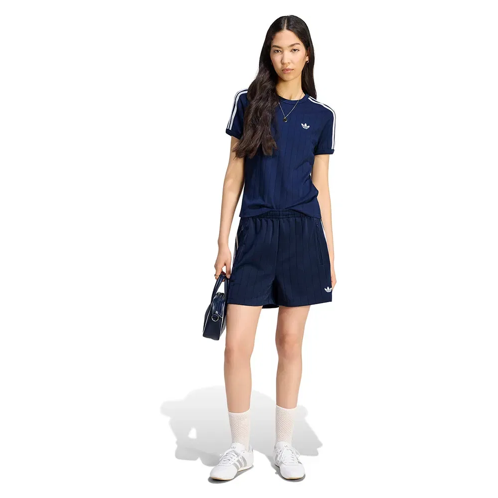 Женская футболка с принтом Pinstripe Slim Adidas Originals, Blue — фото 4